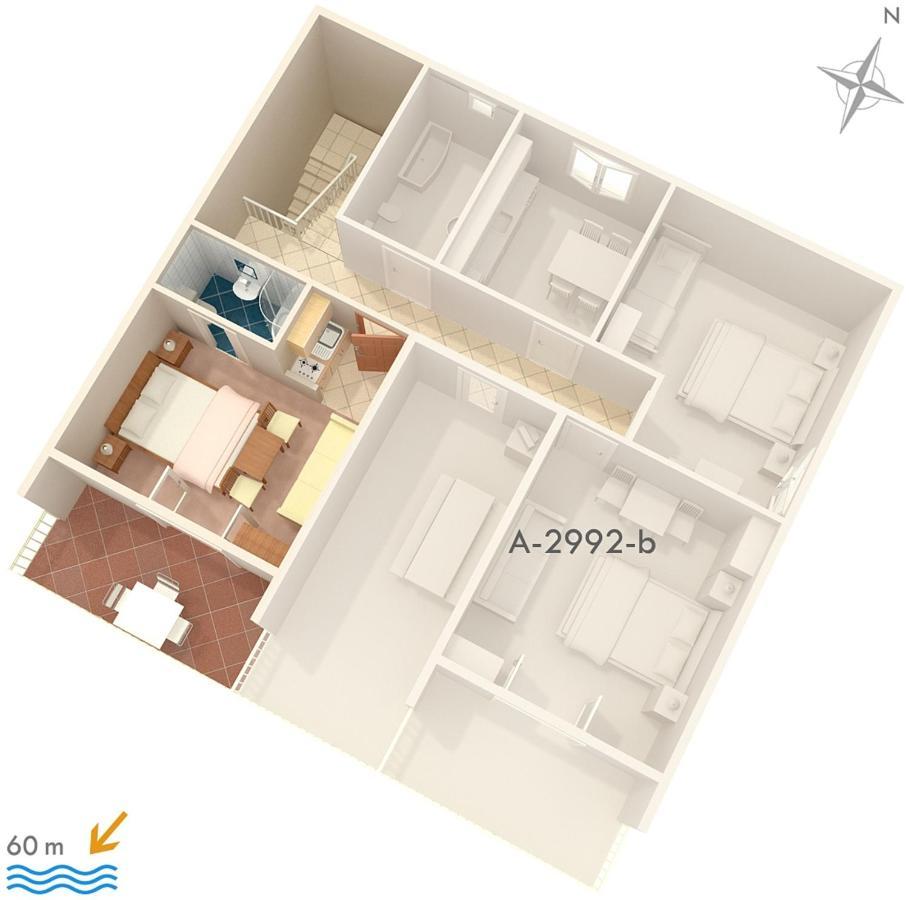 Apartments By The Sea Duce, Omis - 2992 Dugi Rat Bagian luar foto